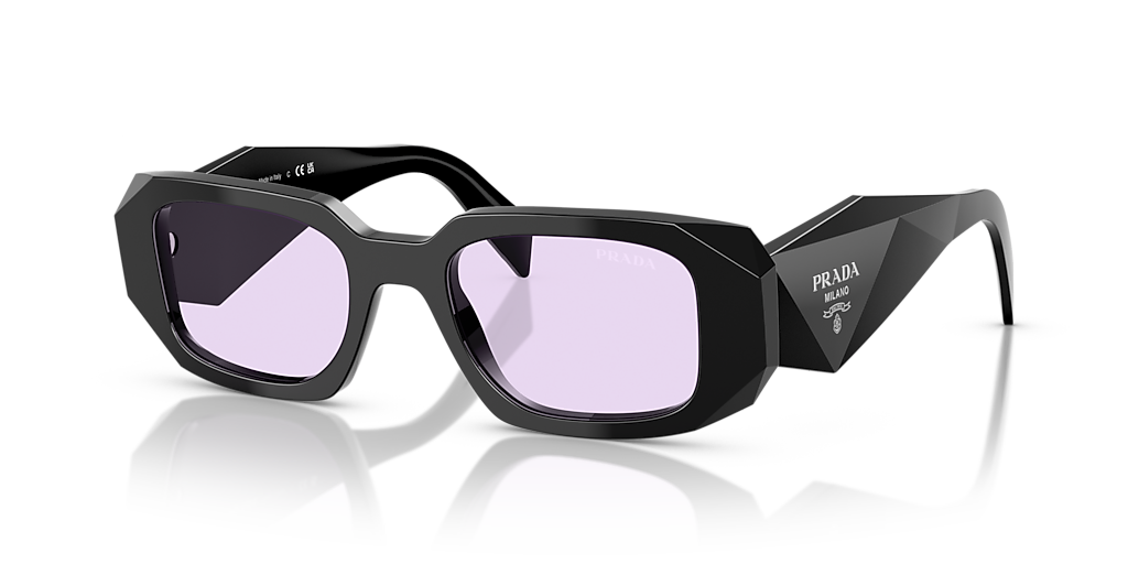 Prada PR 17WS S (49 - 20) with Violet lenses and Black frame