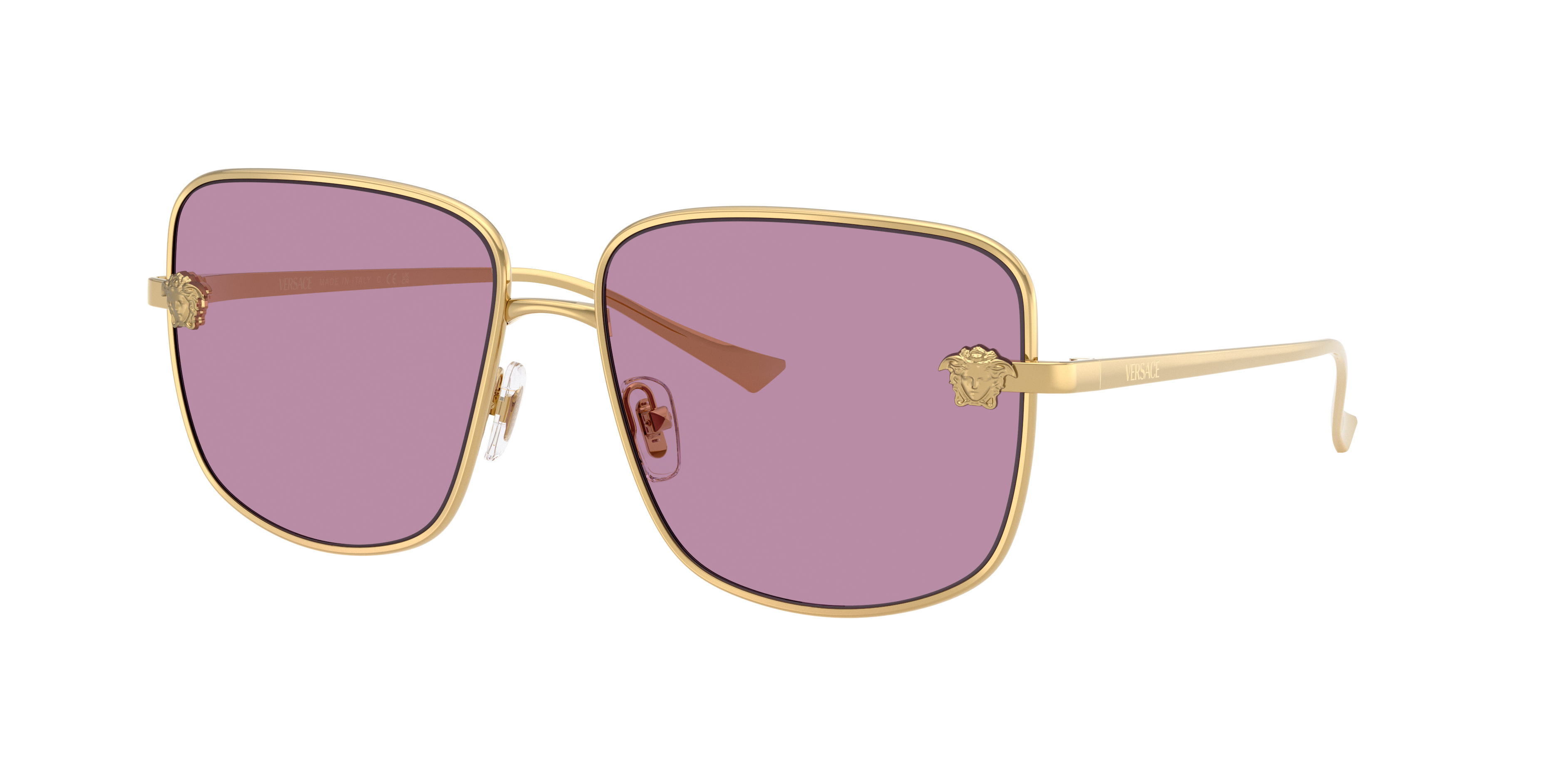 Versace VE2282 XL (59 - 15) with Violet lenses and Gold frame