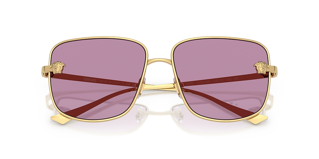 Versace VE2282 XL (59 - 15) with Violet lenses and Gold  display picture 1