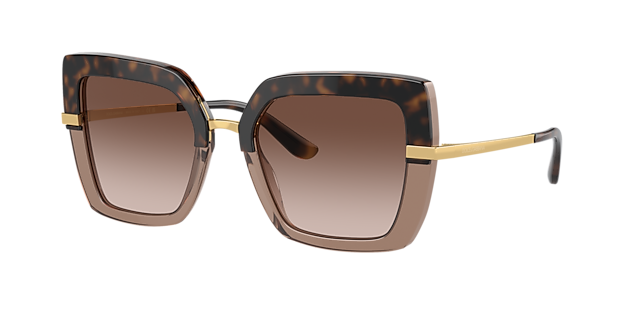 Dolce&Gabbana DG4373 52 Light Grey Gradient Black & Black On  