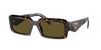 Prada PR 27ZS L (54 - 21) with Green lenses and Brown frame