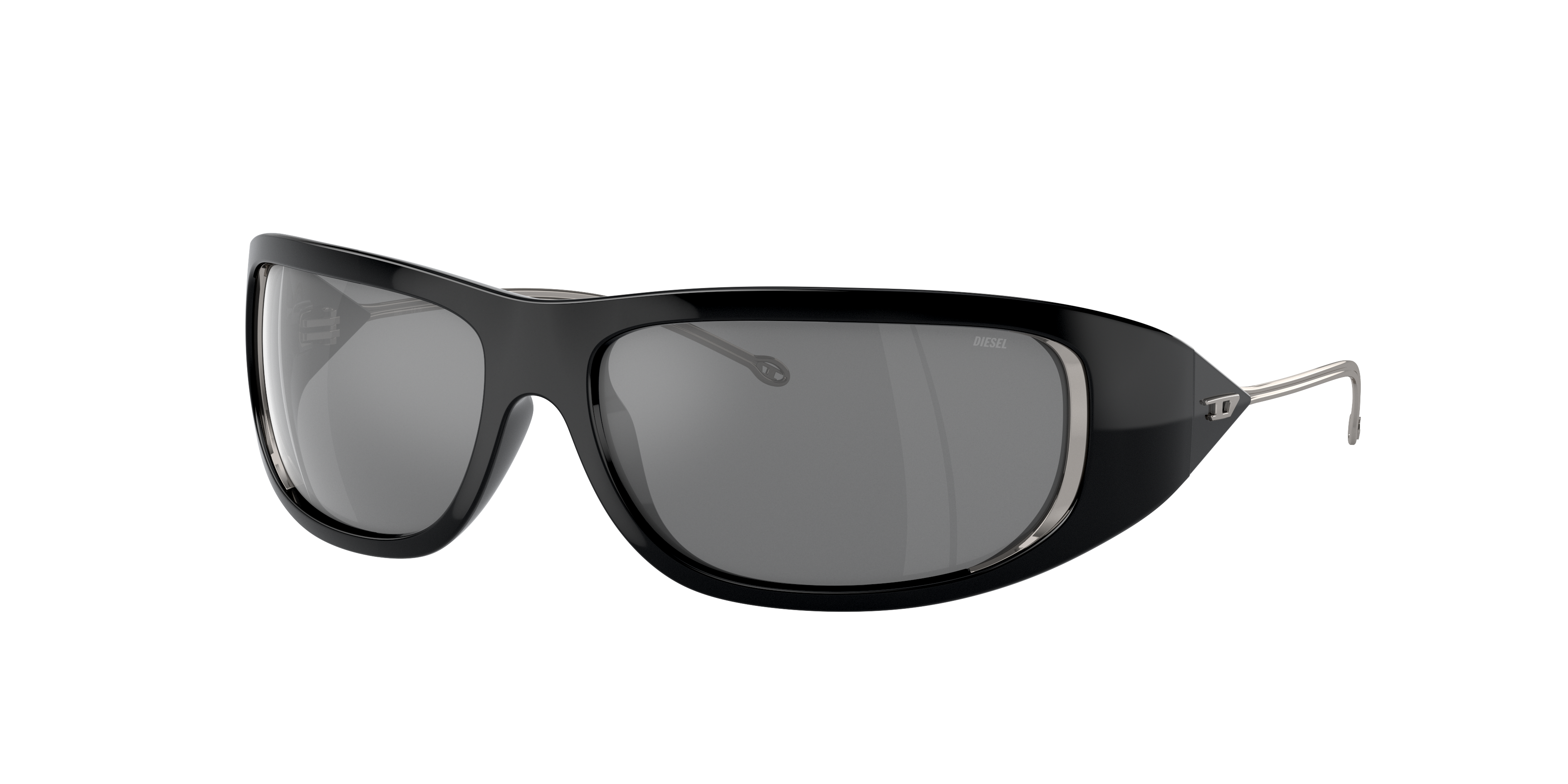 Diesel Unisex Sunglass Dl3001 In Grey Mirror Silver