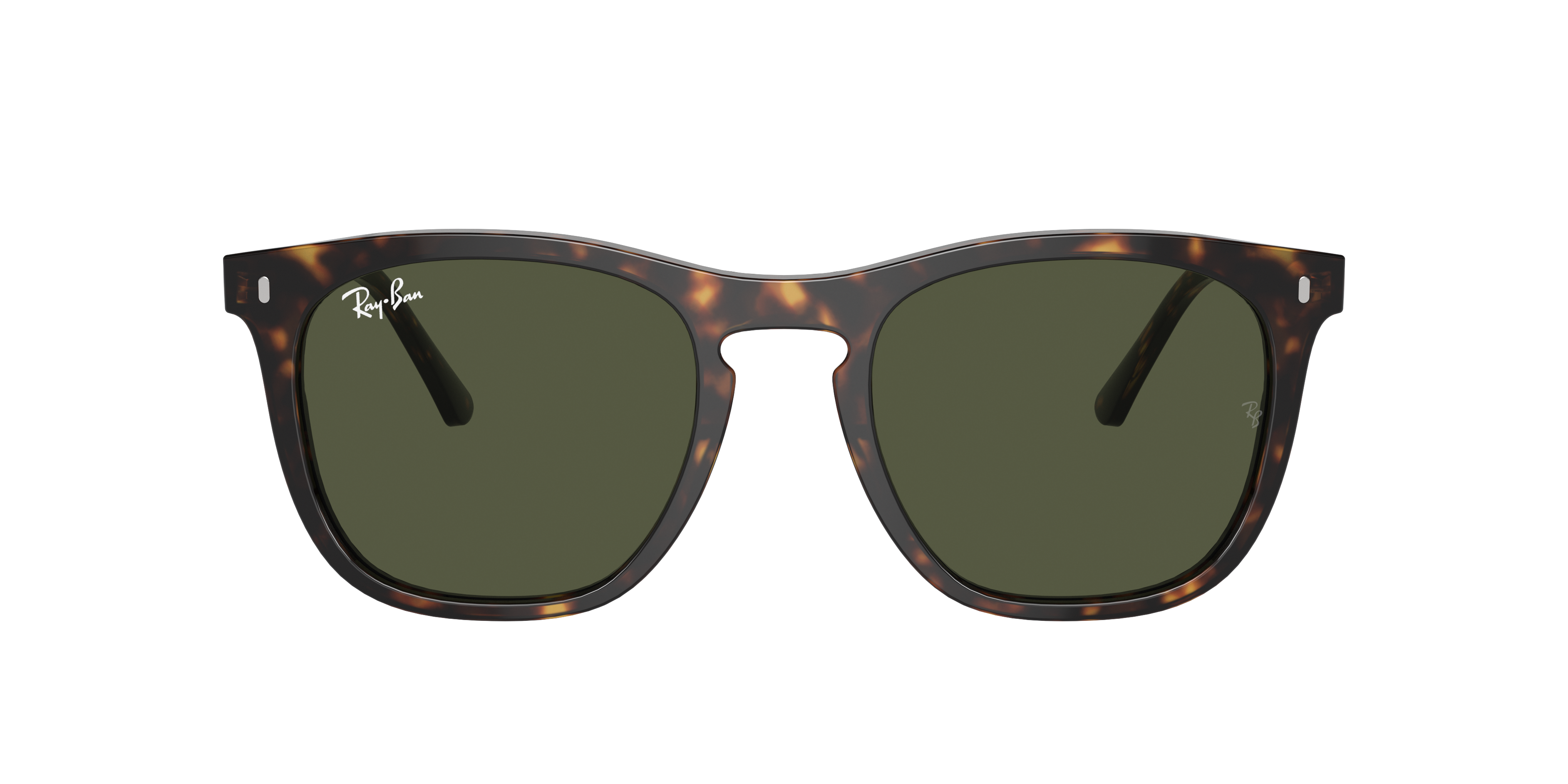 Ray Ban Rb2210 Sunglasses Havana Frame Green Lenses 53-21 In Green