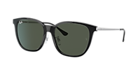 Ray-Ban RB4333D XXL (55 - 17) with Green lenses and Black frame