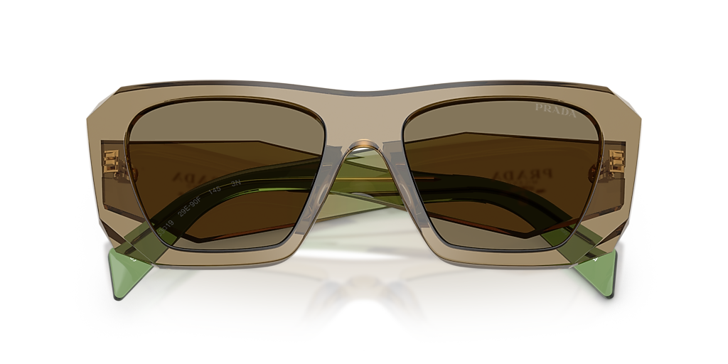 PRADA サングラス 64018 ブラウン Chocolate Brown Lenses Sunglasses With Triangle Logo | PRADA