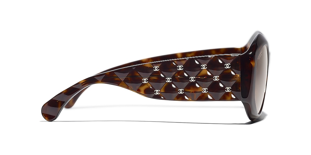 Chanel Oval Sunglasses CH5486 M (56 - 17) with Brown lenses