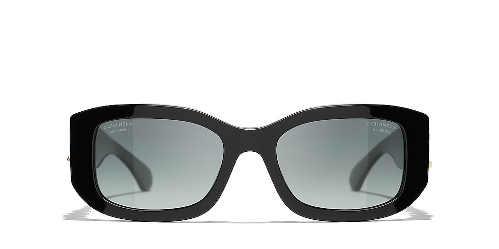 CHANEL シャネル ロゴ レクタングル サングラス CH5542 Chanel Rectangle Sunglasses CH5542 M (53 - 19) with Grey
