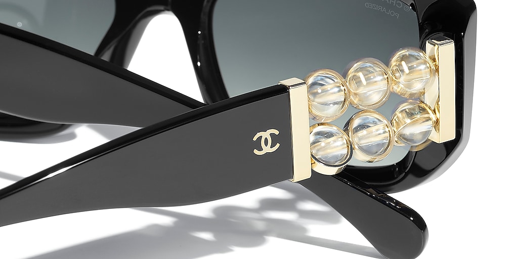 CHANEL シャネル Logo ロゴ レクタングル サングラス CH5542 Chanel Rectangle Sunglasses CH5542 M (53 - 19) with Grey