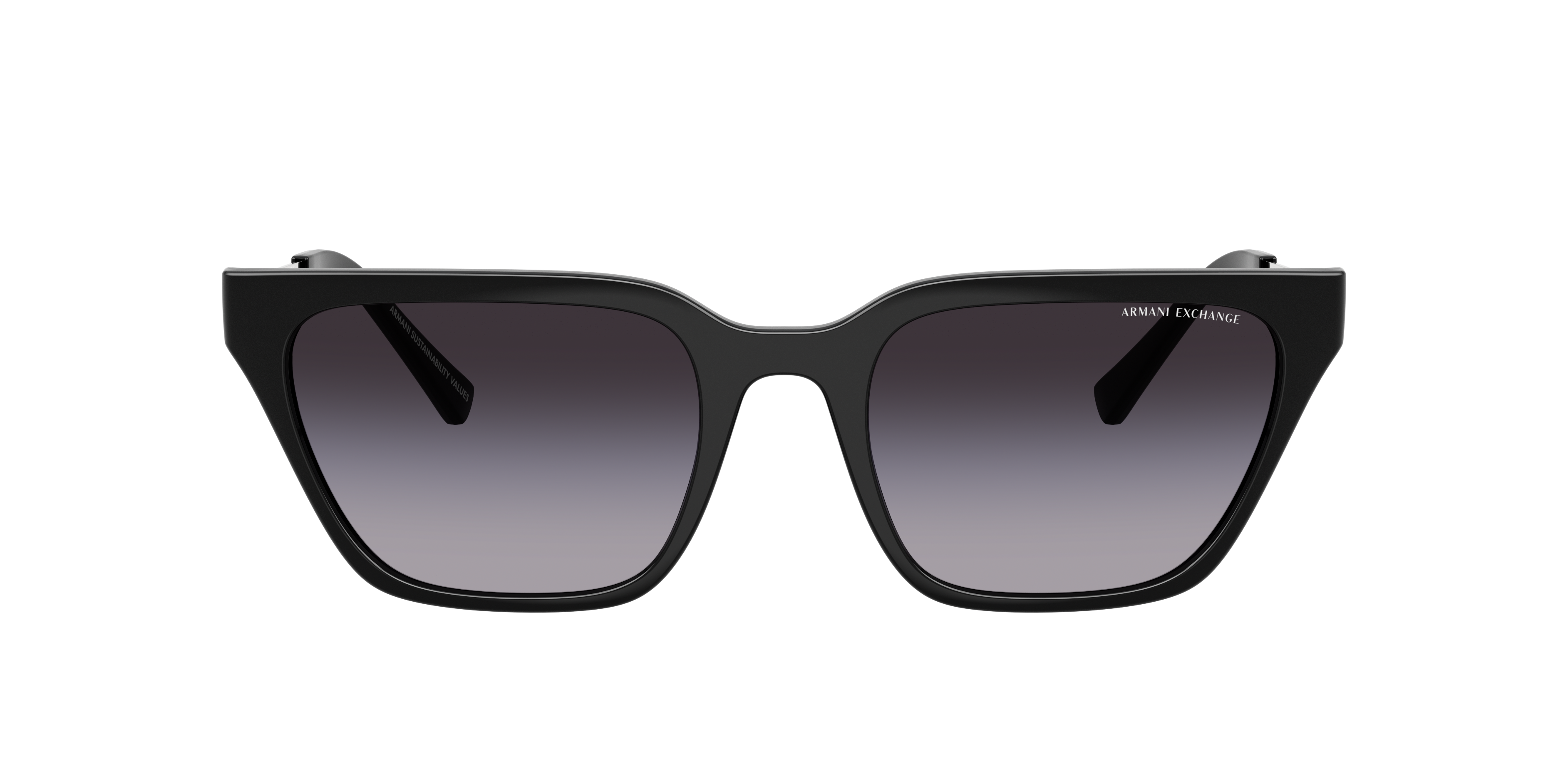 Armani Exchange Ax 4158s 81588g 55mm Womens Cat-eye Sunglasses In Gradient Grey