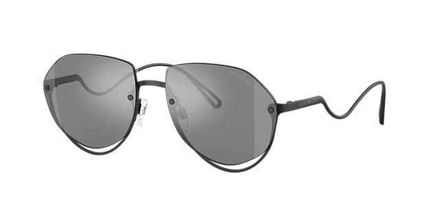 Emporio Armani EA2137 56 Grey Mirror Silver & Matte Black 