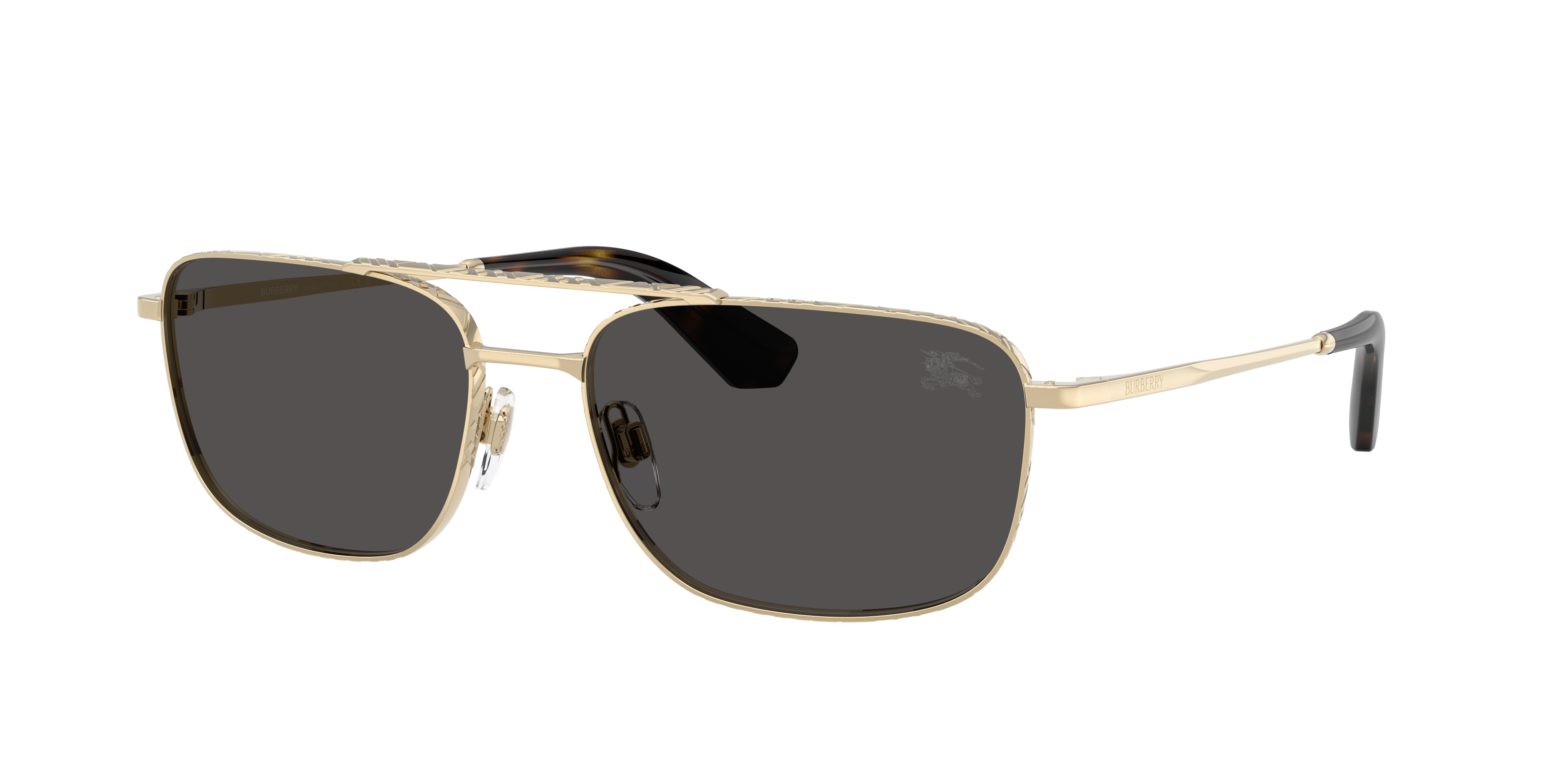Burberry Man Sunglass BE3170 -  Frame color: Light Gold, Lens color: Dark Grey