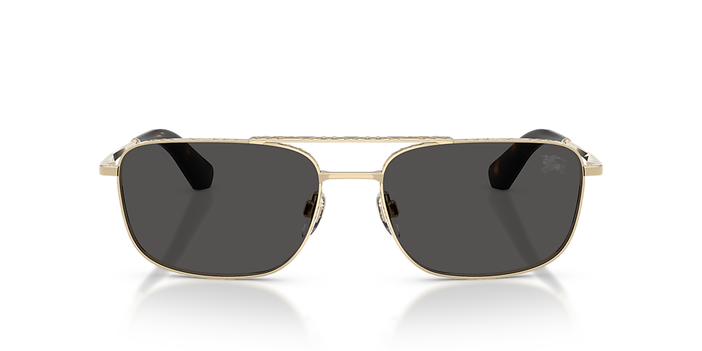 Burberry BE3170 XL (59 - 17) with Grey lenses and Gold frame 