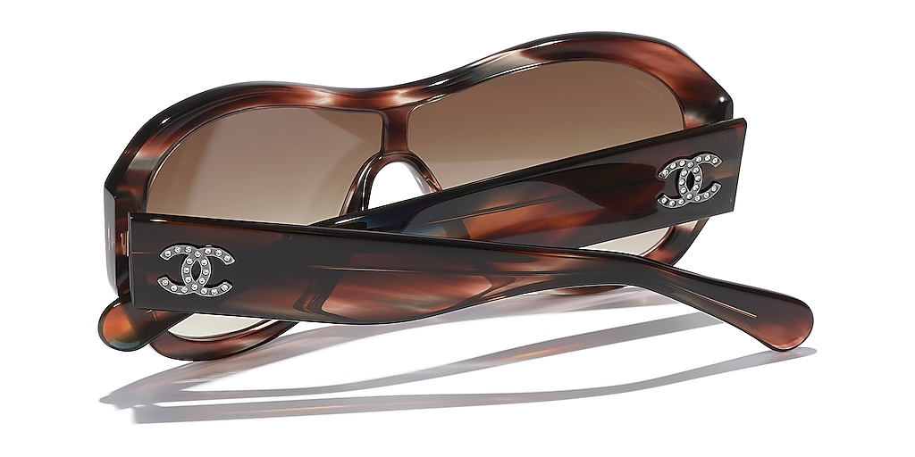 Chanel Shield Sunglasses CH5497B L (0 - 129) with Brown