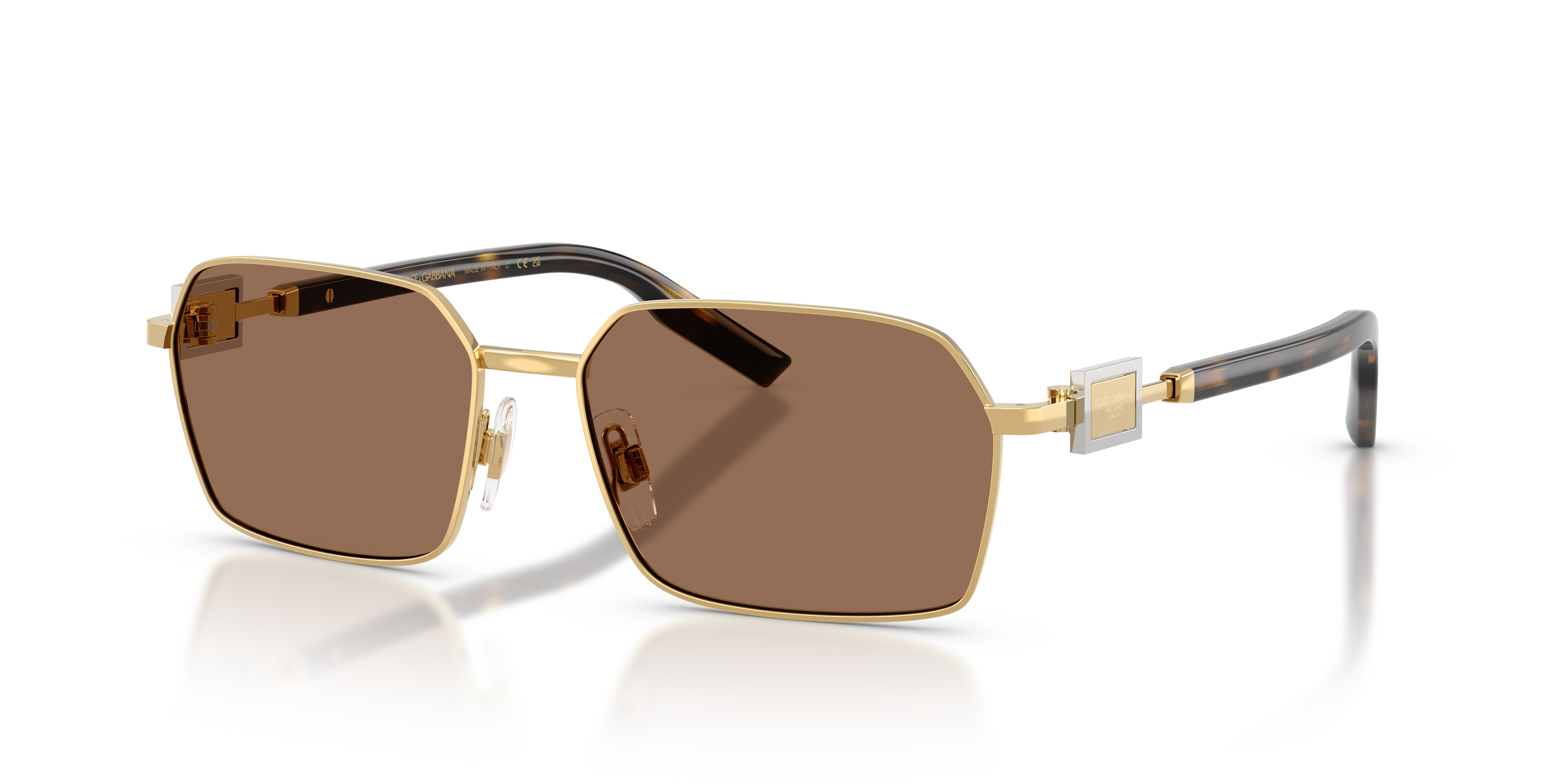 Dolce&Gabbana DG2316 L (56 - 16) with Brown lenses and Gold frame