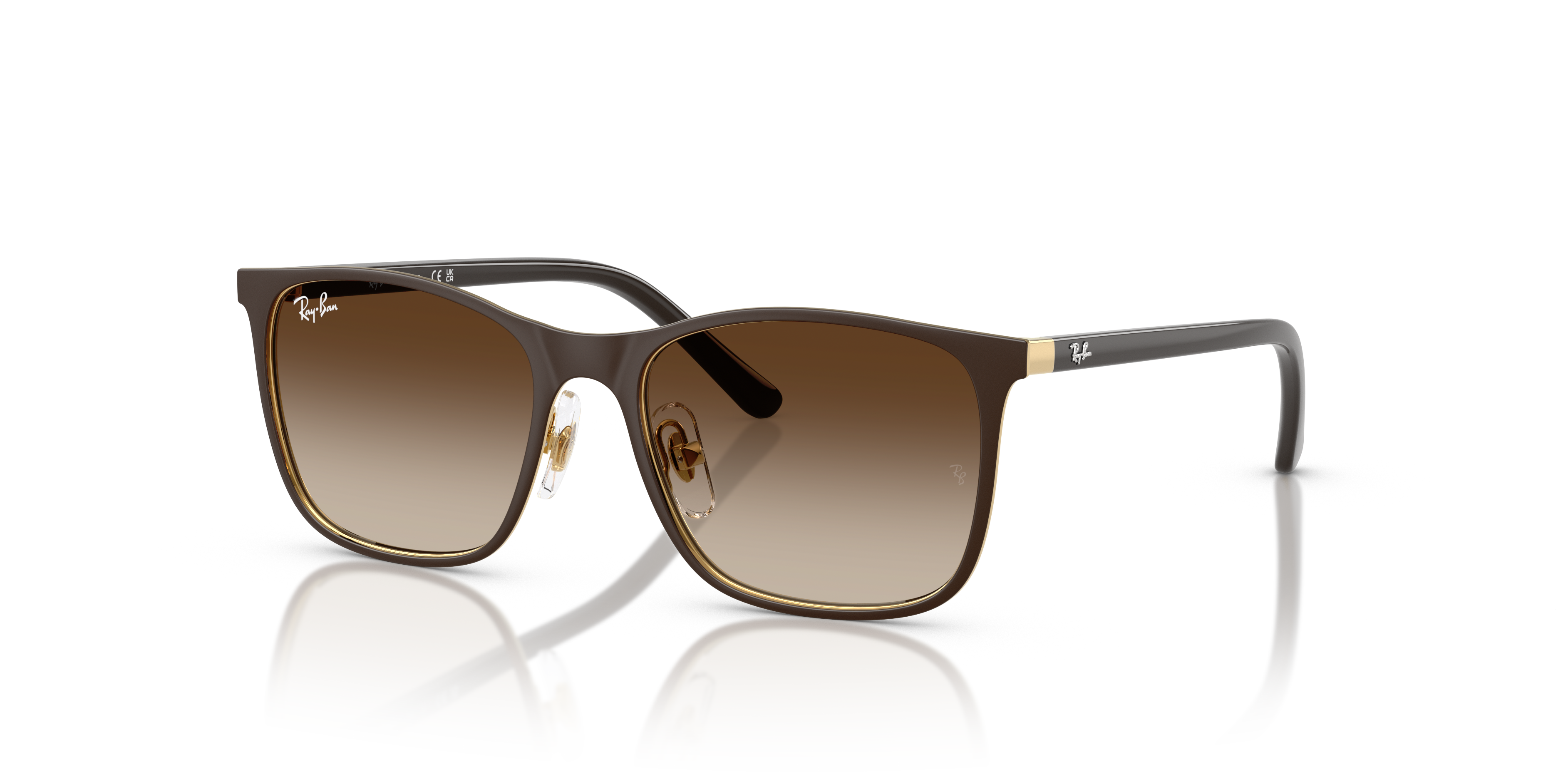 Ray-Ban RB9551S Kids S (48 - 16) with Brown lenses and Brown