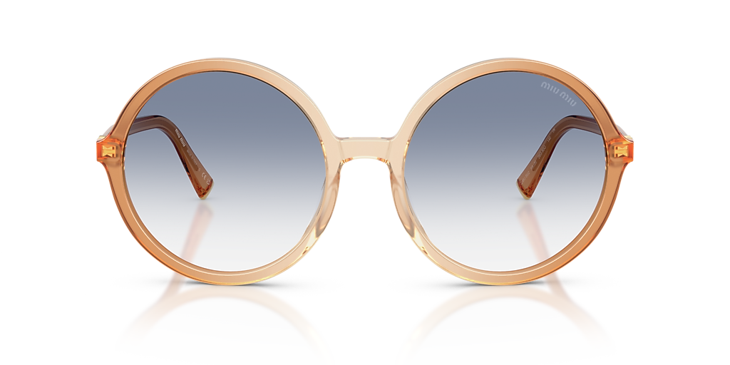 Miu Miu MU B02S XL (59 - 20) with Blue lenses and Brown  display picture 1