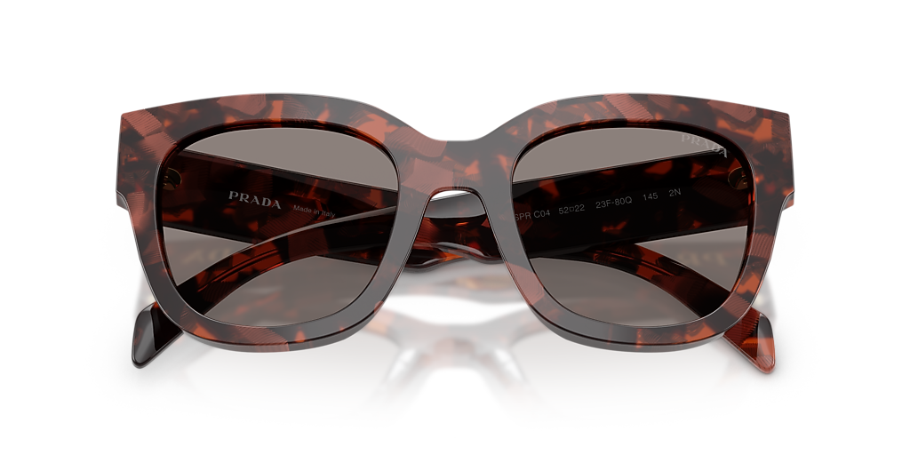 Prada PR C04S M (52 - 22) with Grey lenses and Tortoise  display picture 1