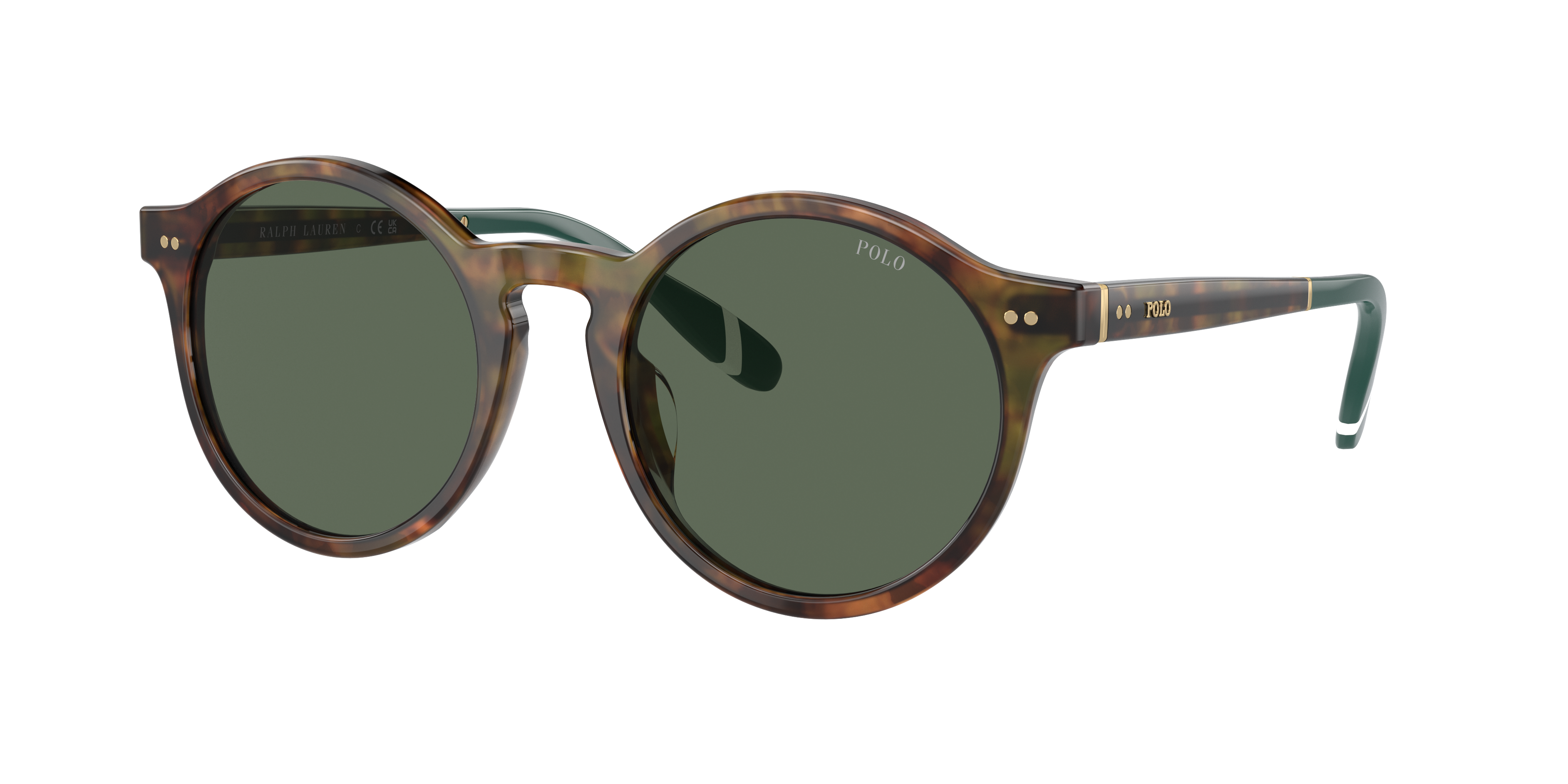 Polo Ralph Lauren Man Sunglass PH4204U -  Frame color: Shiny Brown Tortoise, Lens color: Bottle Green