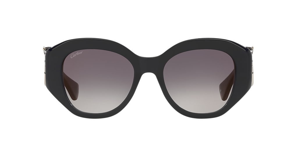 CARTIER ハンテル スクエア フレム サンクラス CT0502S 003 Cartier CT0502S S (53 - 19) with Grey lenses and Blue frame