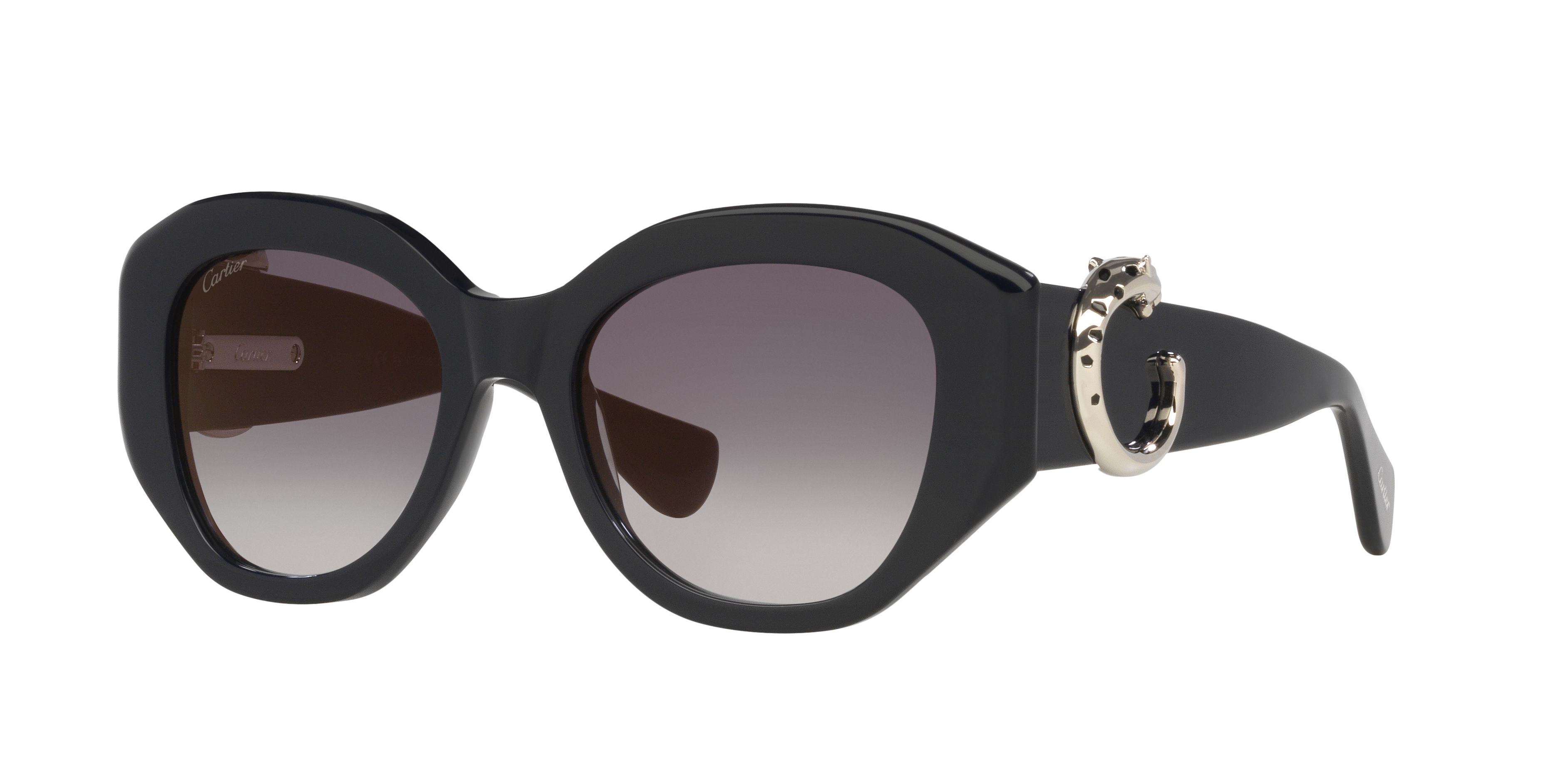 CARTIER ハンテル スクエア フレム サンクラス CT0502S 003 Cartier CT0502S S (53 - 19) with Grey lenses and Blue frame