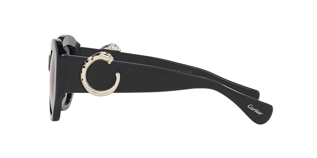 CARTIER ハンテル スクエア フレム サンクラス CT0502S 003 Cartier CT0502S S (53 - 19) with Grey lenses and Blue frame