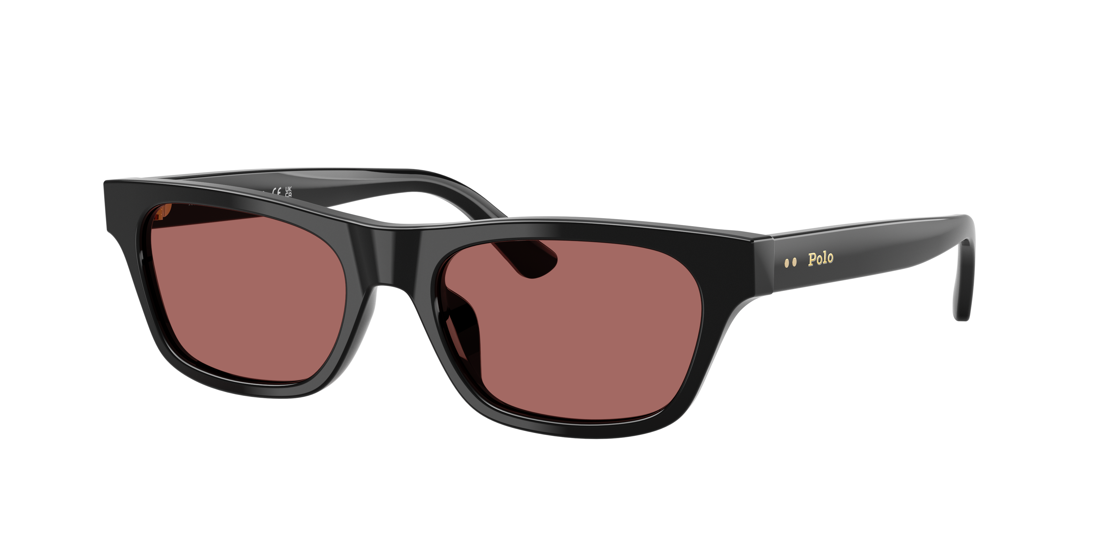 Polo Ralph Lauren Woman Sunglass PH4238U -  Frame color: Shiny Black, Lens color: Dark Violet