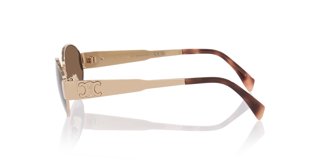 Celine Triomphe Metal CL40235U S (54 - 18) with Brown lenses