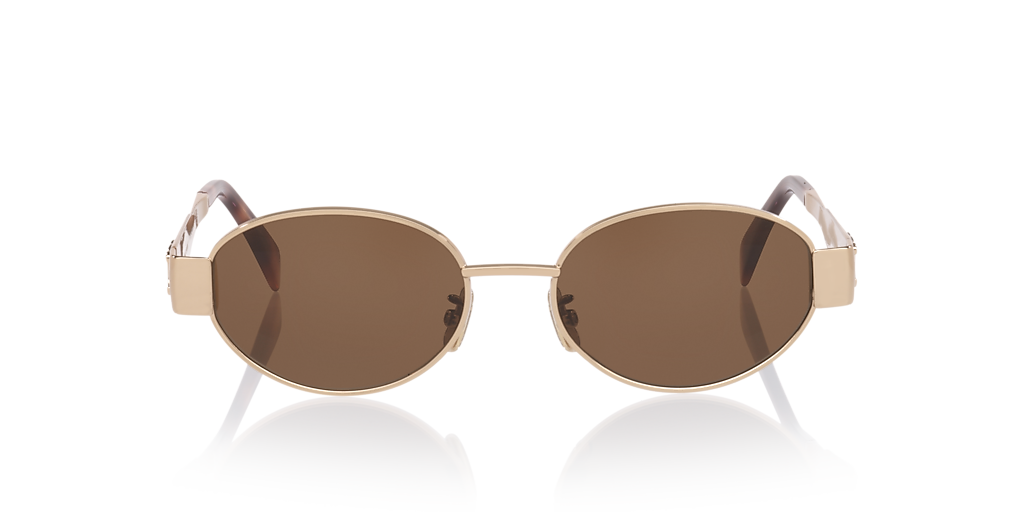 【送料&関税込】Celine l Triomphe Cl40235u - Gold Sungla Sunglasses CELINE Triomphe Metal 01 CL40235U 30N 54-18 Gold