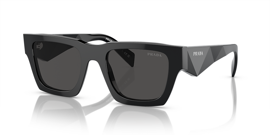 Prada PR A06SF L (54 - 19) with Grey lenses and Black frame