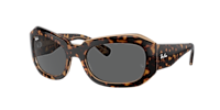 RAY-BAN RB2212 Beate Havana - Unisex Sunglasses, Green Lens