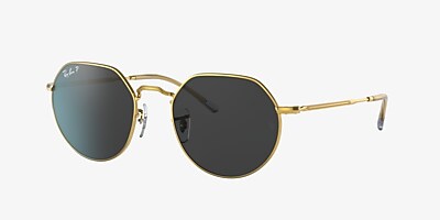 Ray-Ban RB3565 Jack 53 Schwarz & Legend Gold Polarisiert  