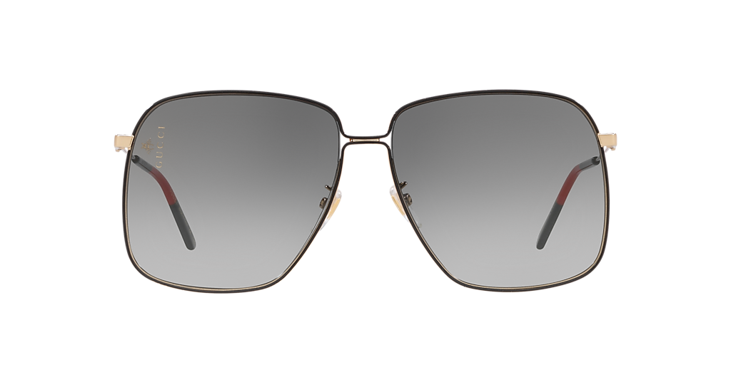 Gucci GG0394S XXL (62 - 14) with Grey lenses and Gold frame