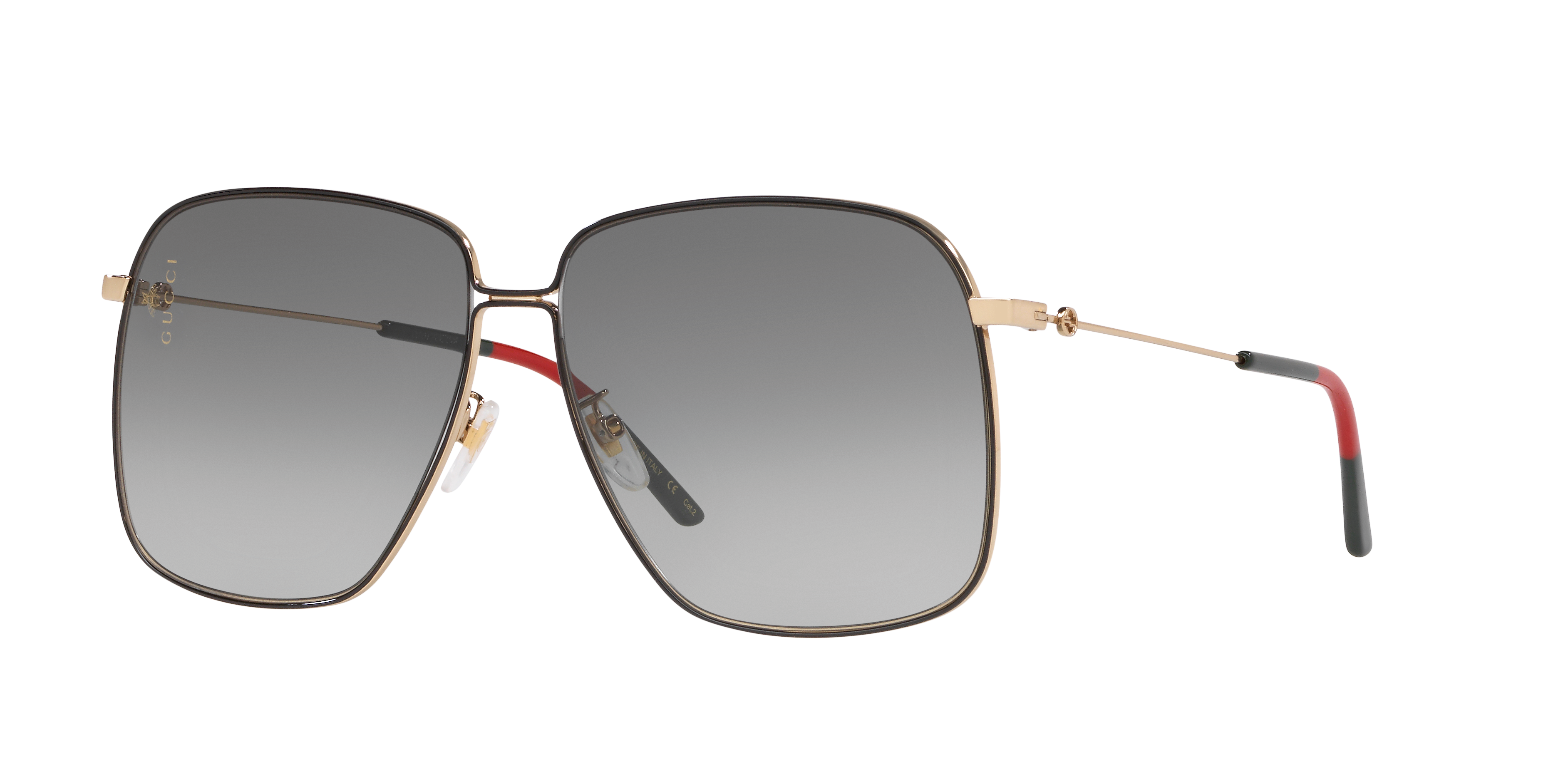Gucci GG0394S XXL (62 - 14) with Grey lenses and Gold frame