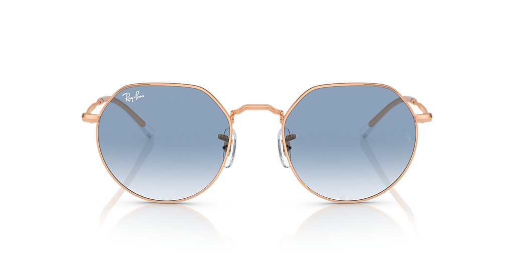 Ray-Ban RB3565 Jack L (53 - 20) with Blue lenses and Pink frame