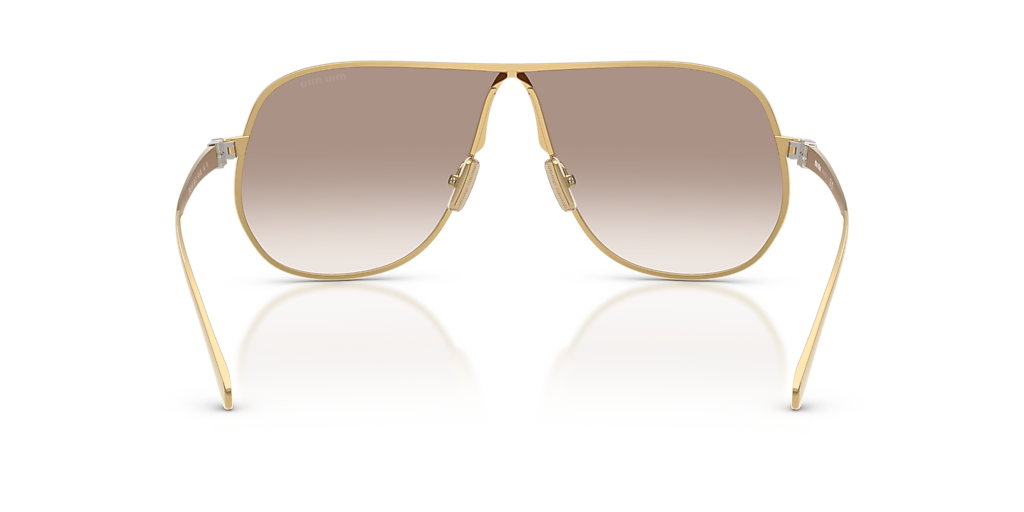 Miu Miu MU A56S L (66 - 02) with Brown lenses and Gold frame