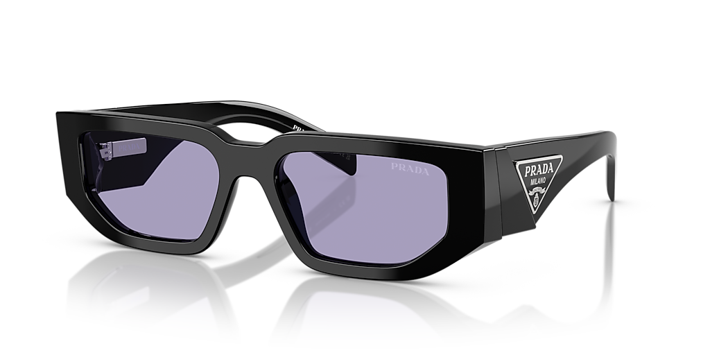 Prada PR 09ZS M (54 - 18) with Violet lenses and Black frame