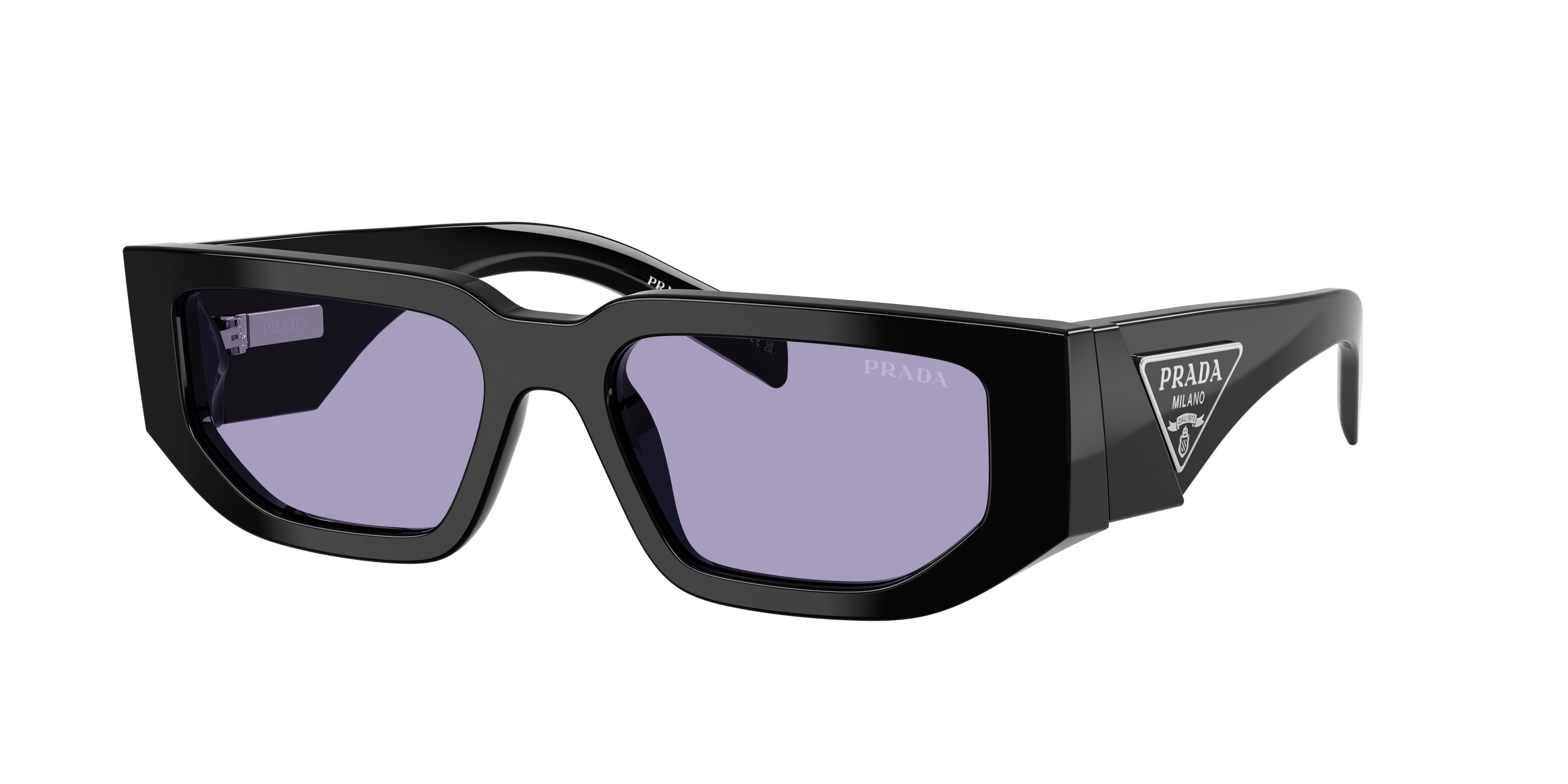 Prada Man Sunglass PR 09ZS -  Frame color: Black, Lens color: Violet