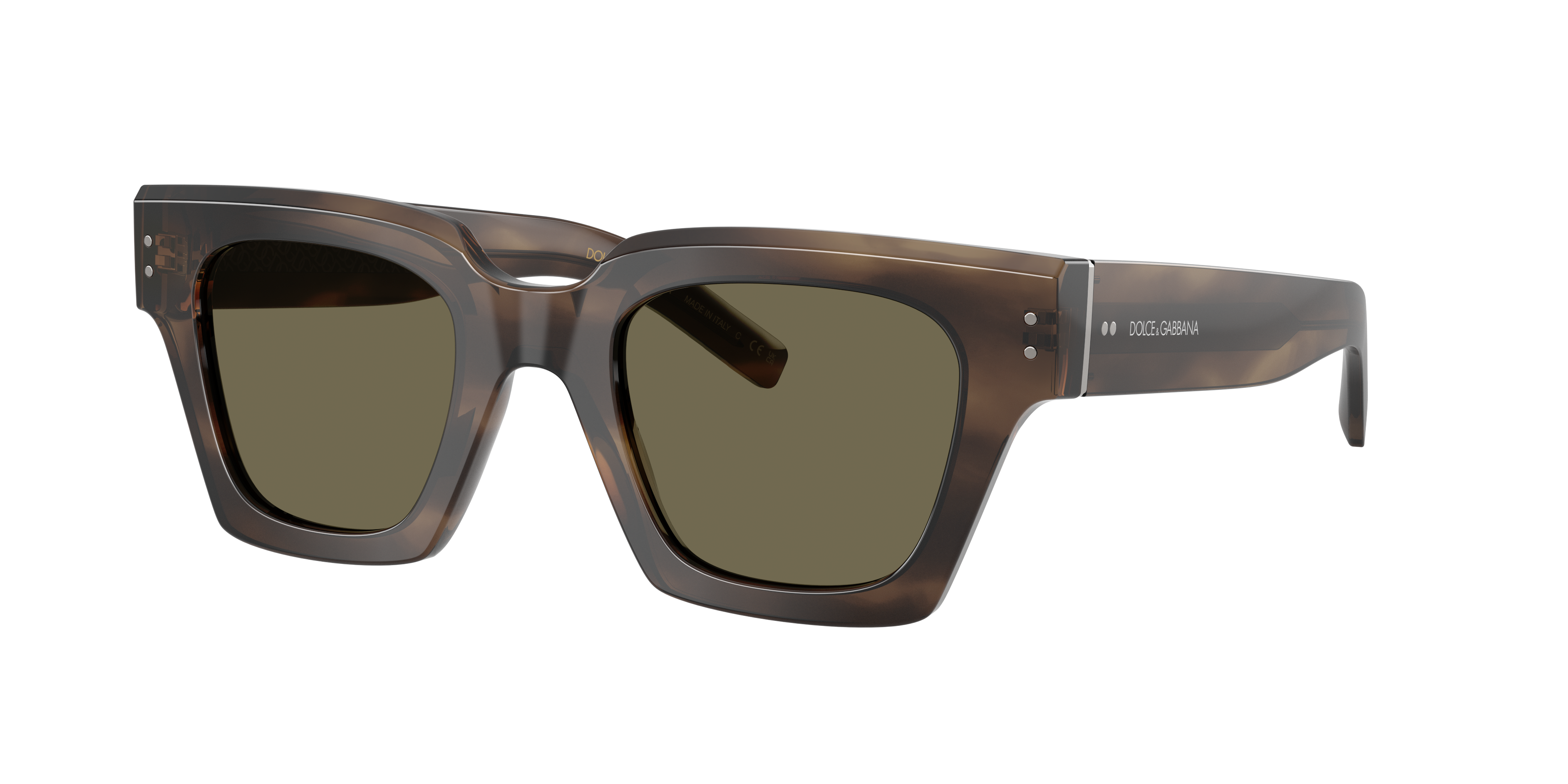 Dolce&Gabbana Man Sunglass DG4413 -  Frame color: Green Havana, Lens color: Brown