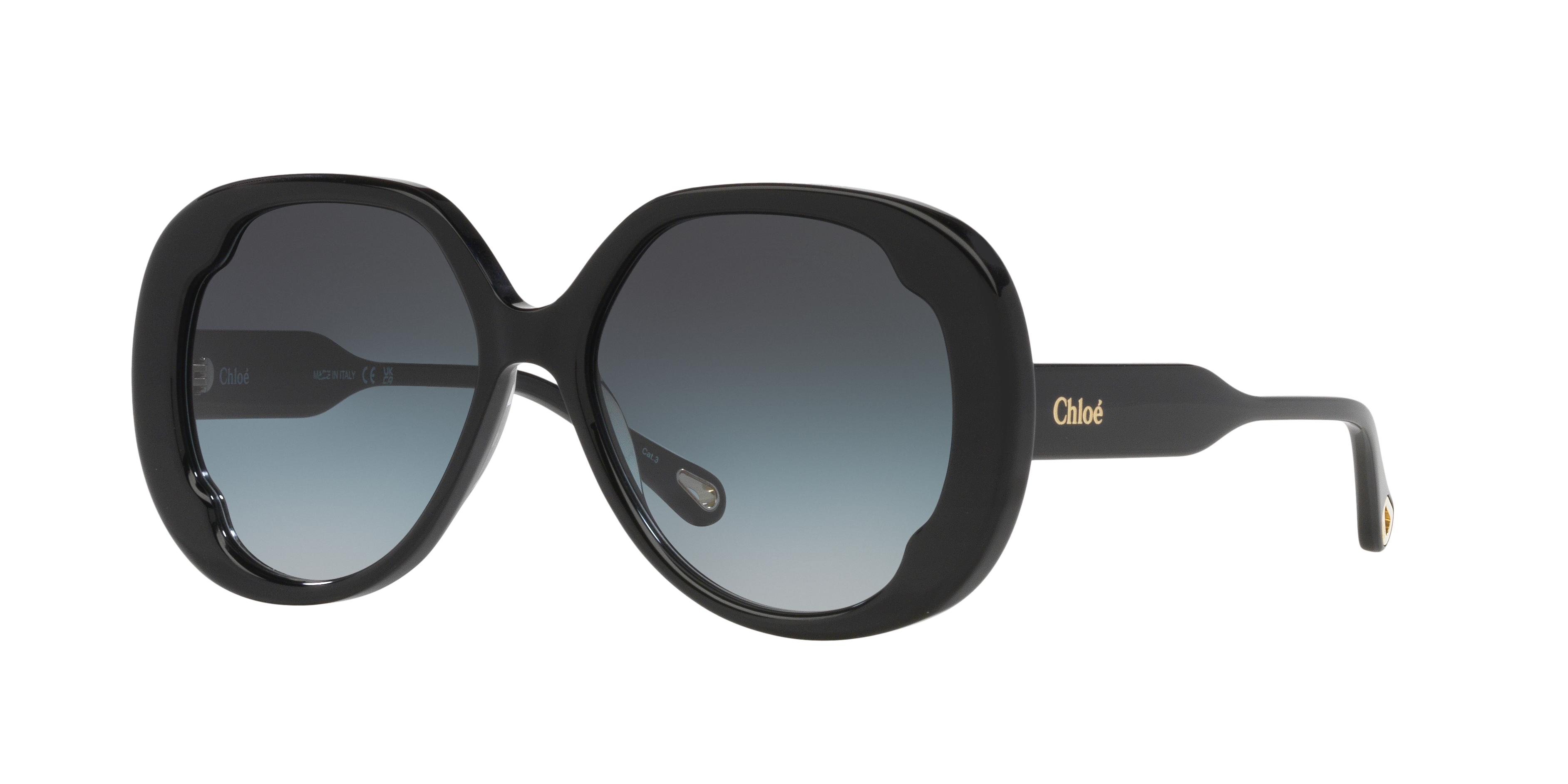 Chloé CH0195S S (56 - 16) with Grey lenses and Black frame