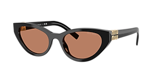 Miu Miu MU 04ZS S (50 - 18) met Bruin Brillenglazen en Tortoise