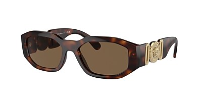 Versace VE4361 Biggie 53 Dunkelgrau & Schwarz Sunglasses 