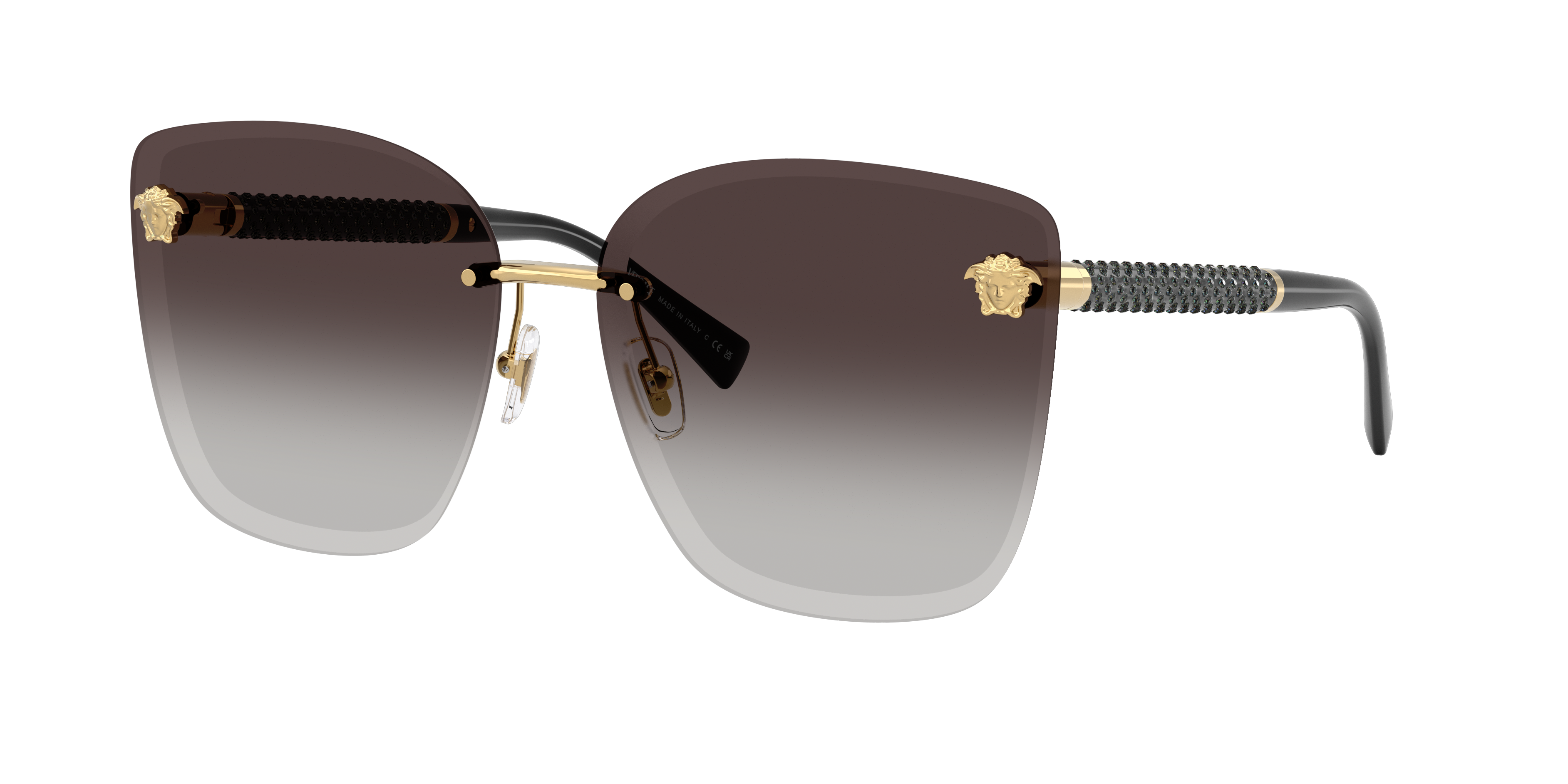 Versace Woman Sunglass VE2292B -  Frame color: Gold, Lens color: Grey Gradient