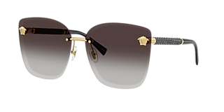 Versace VE2225 XL (60 - 15) with Silver lenses and Gold frame