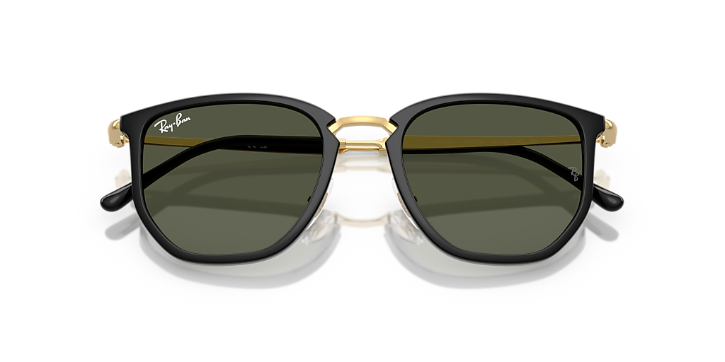Ray-Ban RB4451 XXL (53 - 20) with Green lenses and Black frame