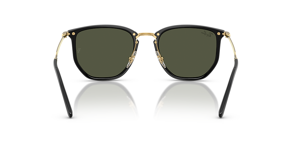 Ray-Ban RB4451 XXL (53 - 20) with Green lenses and Black frame