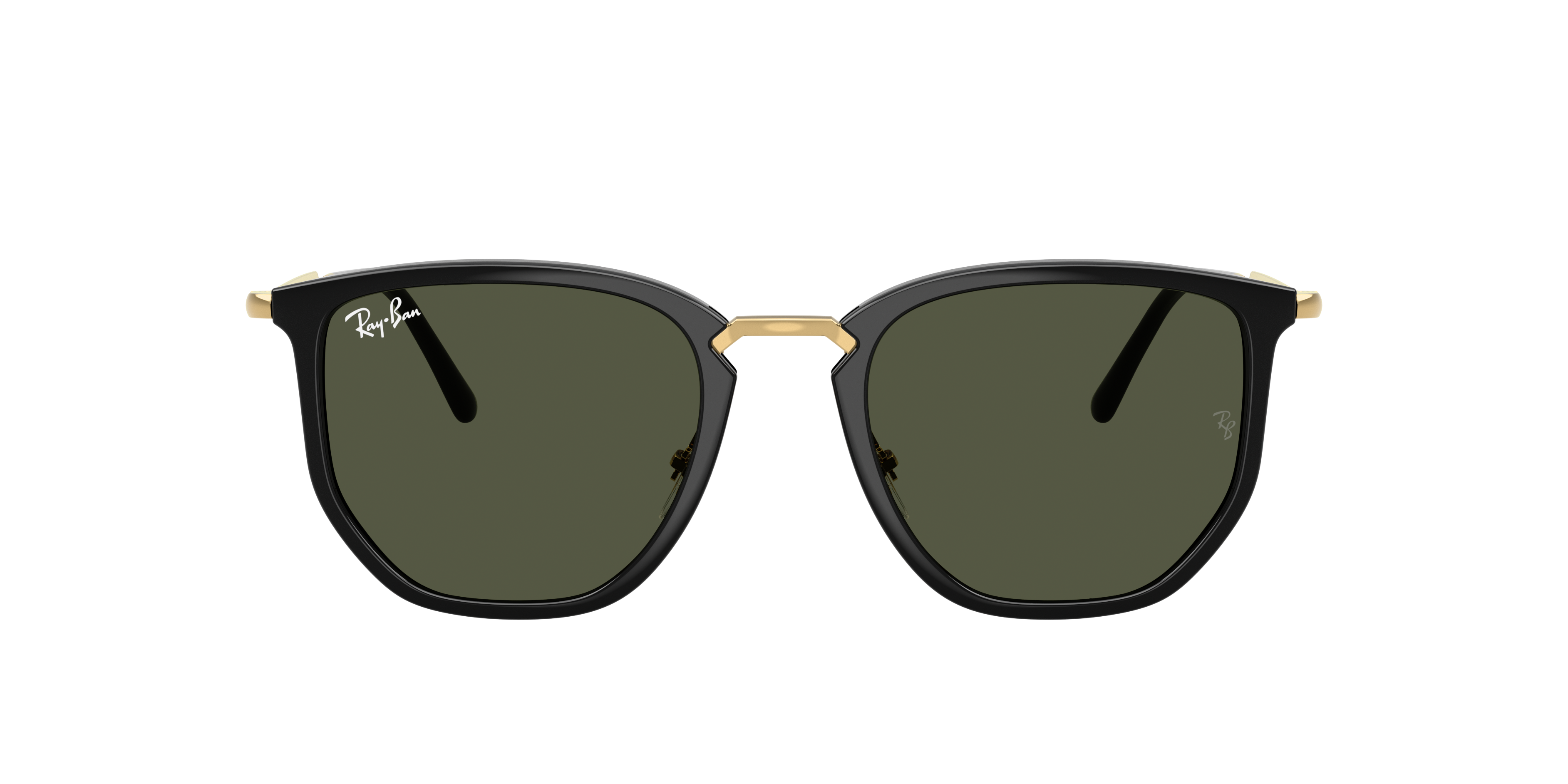 Ray-Ban RB4451 XXL (53 - 20) with Green lenses and Black frame