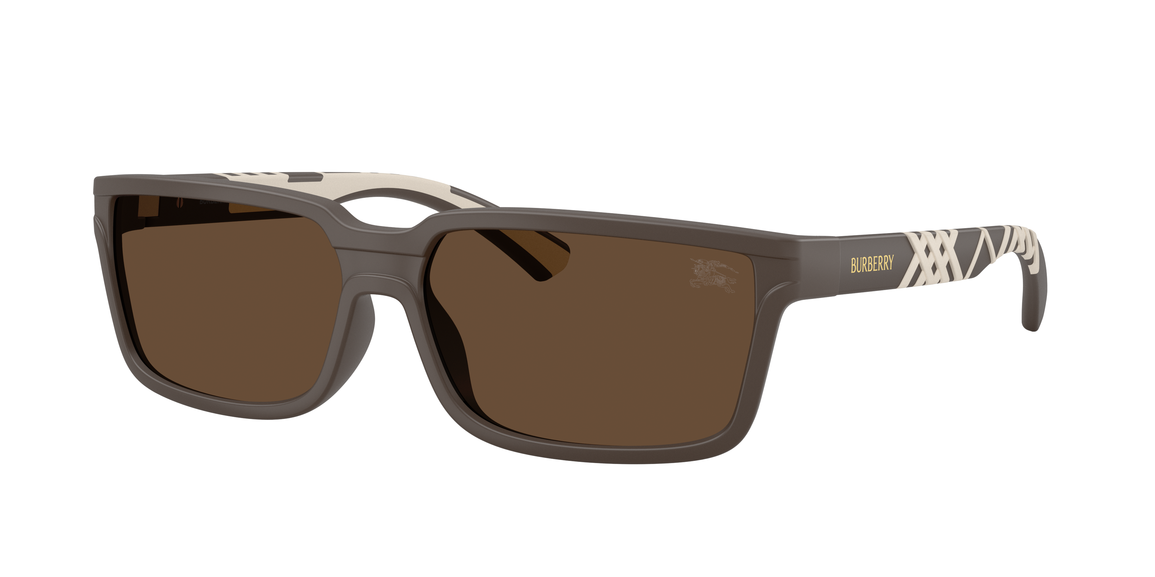 Burberry Man Sunglass BE4495D -  Frame color: Matte Brown, Lens color: Dark Brown