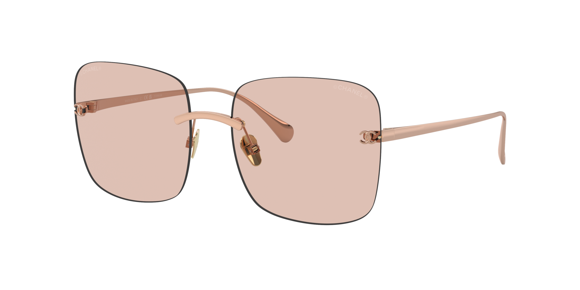 Pre-owned Chanel Woman Sunglass Ch4287st Square Blue Light 