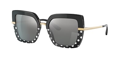 Dolce&Gabbana DG4373 52 Grey Mirror Silver Gradient & Black/Pois  