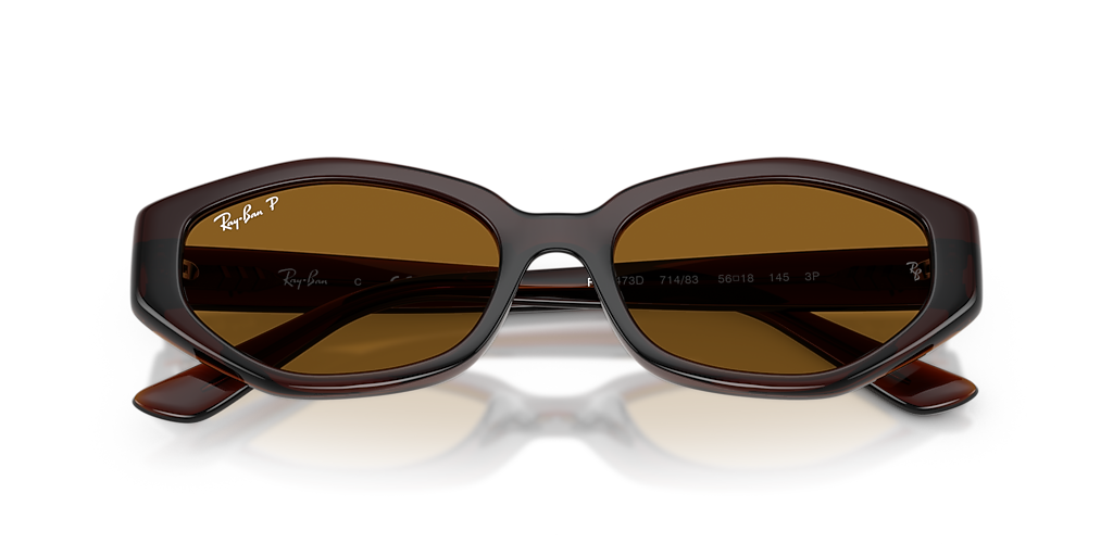 Ray-Ban RB4473D L (56 - 18) with Brown lenses and Brown frame